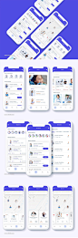 为Sketch和Adobe XD设计的高质量Find Doctor App UI工具包，Civan - Find Doctor App UI工具包_UI集合_乐分享素材网_psd素材_平面素材_png素材_免费素材_素材共享平台