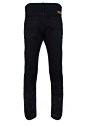 Harris Jeans : Vivienne Westwood Anglomania Harris Jeans in black denim. Cut from distressed black denim, Vivienne Westwood's new Harris jeans have a straight leg fit with rips on the front and back.  With Orb button detail, the casual denim is finished w