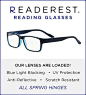 Amazon.com: Readerest Blue Light Blocking Reading Glasses (Blue, 1.50 Magnification) : Health & Household