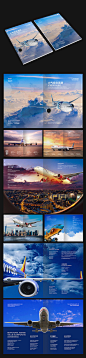 时尚大气航空画册-众图网
