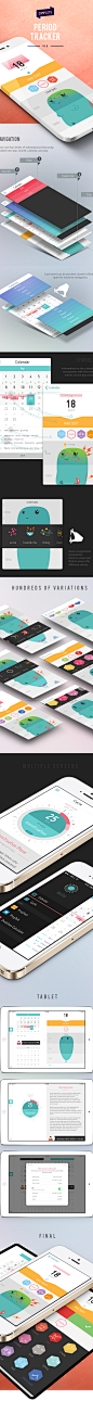 Period Tracker - iPhone App on Behance