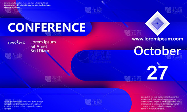 Conference announcement. Business background