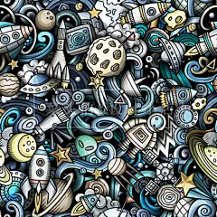 超赞宇宙星球卡通手绘科幻商业插画PNG海报创意广告设计矢量素材-淘宝网