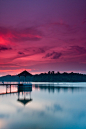 粉红色的天空，天空和日落
pink sky, sky and sunsets.