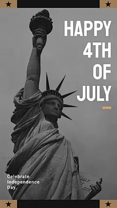 July the Fourth Independence Day Celebration Instagram Story