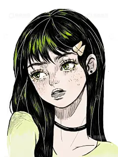 欧美卡通手绘高清模板免费下载-趣麦麦图
