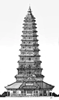 我知道的古建故事｜山西古塔手绘