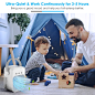 Image by JORAIR. Portable Air Conditioner Fan, 3 Speeds Personal Air Conditioner Misting Fan with Humidification Function, 2000mAh Cooling Fan Mini Air Cooler for Garage, Bedroom,Office Room