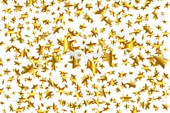 五彩纸屑,黄金,贺卡,三维图形,背景,混沌,透明,星形,落下,装饰物
