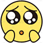 手绘emoji表情包可怜元素