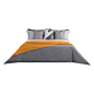 软装高端样板房现代北欧简约轻奢床品黑色深灰色橙色轻奢床上用品-淘宝网
