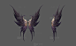 黑色翅膀，恶魔之翼 - 翅膀模型 蛮蜗网