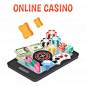 Online casino compositio Free Vector