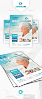 Home Health Care Flyer Template PSD, InDesign INDD. Download here: http://graphicriver.net/item/home-health-care-flyer-templates/16126911?ref=ksioks: