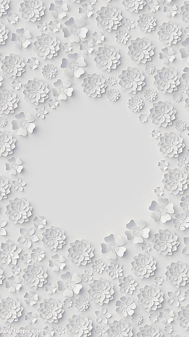 白色纹理花纹h5背景