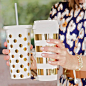 Kate Spade Gold Polka Dot Tumbler at HandPicked: 