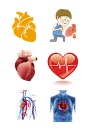 人体五脏手绘心脏示意图免抠元素模板下载-编号1722371-众图网