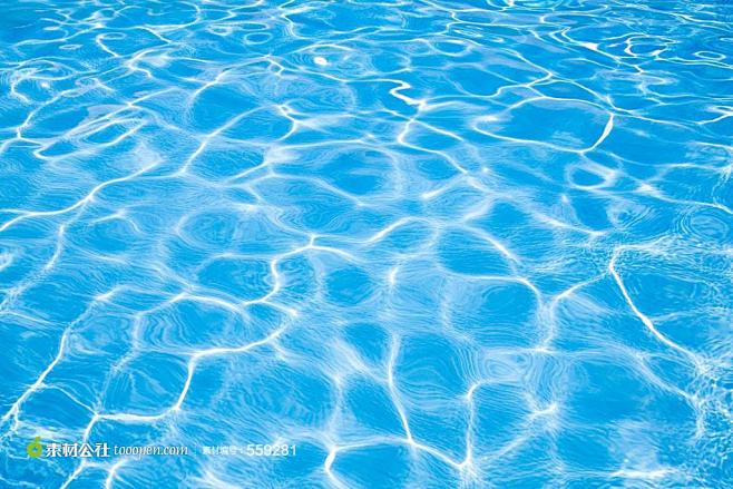 水波 水 水面 蓝色的水 水纹 夏季 炎...