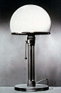 Roots of contemporary lighting. Desk lamp designed by K. J. Jucker and Wilhelm Wagenfeld as a master journeyman project in the Bauhaus Metal Workshop, 1923-24.