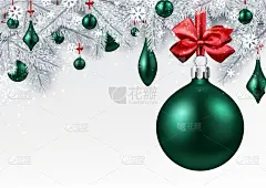 绿色,三维图形,背景,晚会,白色,红色,新年前夕,庆祝,装饰