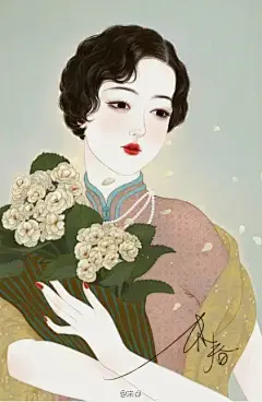 宝藏女孩！《扶摇》海报画师新作，将二十四节气拟成民国美人，美到令人窒息！ | 设计癖
