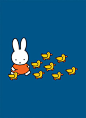 Miffy Walking with Ducks Mini Poster