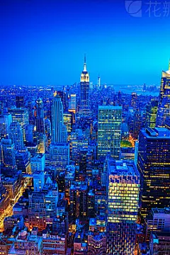Midtown and Lower Manhattan skyline, New York, USA