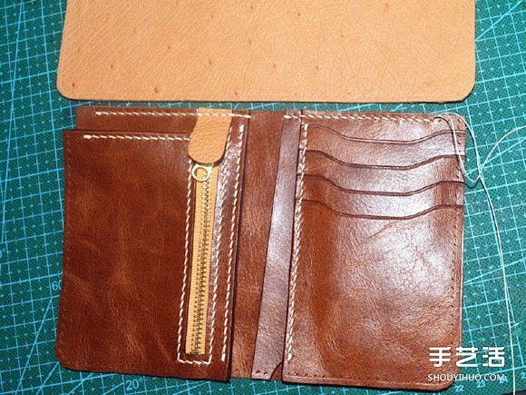 皮质钱包DIY制作图解 手工真皮钱包制作...