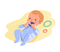 Editorial Illustration: O NOSSO BEBÉ 2017 : Set of full page illustrations and spot graphics for 2017 Spring edition of babycare magazine O Nosso Bebé, a complete guide with tips and expert advices for new parents. 