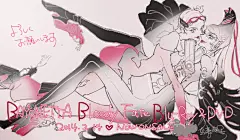 『猎天使魔女』角色设计师·岛崎麻里画的初代登陆Steam纪念绘
图3~6：贝姐2发售、剧场动画上映、剧场动画发售、设定资料集 ​​​​