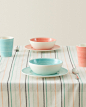 Zara Home 多色条纹棉质桌布 43121021999-tmall.com天猫