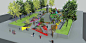 特维斯科伊大道游乐装置 Tverskoy boulevard “Slowdown”play installation / Studio Fink – mooool木藕设计网