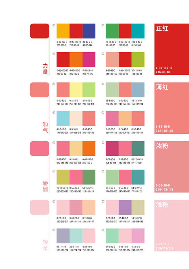 红色-色系配色分享【附文件下载】-UI中...