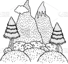 雪,地形,山,运动,环境,松树,植物,岩石,户外,冒险
