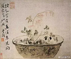 扬州八怪”之一李鱓国画作品