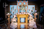 Tiffany蓝搭配粉金色系欧式风婚礼《37℃伊甸园》+来自：婚礼时光——关注婚礼的一切，分享最美好的时光。#欧式婚礼# #花艺设计# #迎宾区#