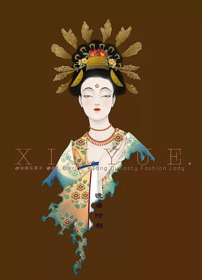 插画设计｜插画师笔下的《大唐女子图鉴》，...