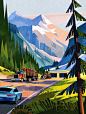 Rogers Pass on Behance
