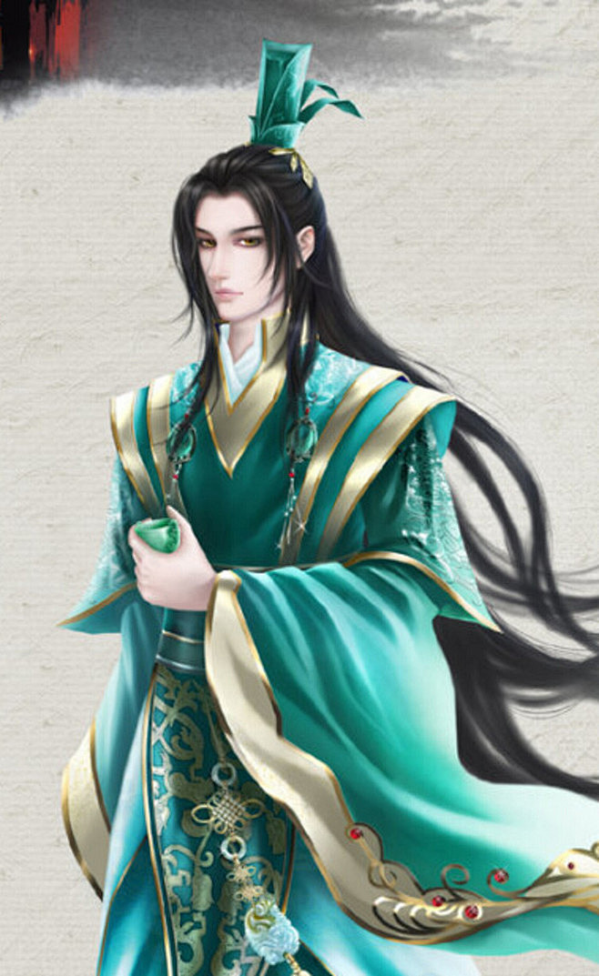 古风男子 古装 美术 原画 男子 古风人...