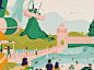 Thomas Cook - Waterparks : We worked with Thomas Cook magazine on an article about a blueprint for the wettest, wildest water park in history. We packed our virtual swimsuit and sunscreen then set about creating this series of illustrations. 