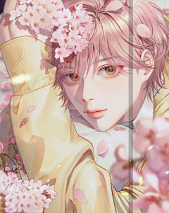 Yana·Fang采集到漫画男-花美男