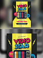 复古音乐海报设计 Video Star Music Flyer