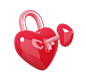 卡通3D立体情人节浪漫爱心情侣礼物戒指元素渲染模型免抠设计素材-淘宝网