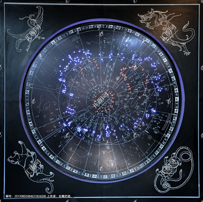 古代天文图-花瓣网