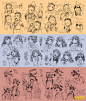 Expression sketches for Cryamore by *joodlez on deviantART