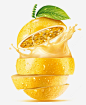 柠檬切片果汁喷溅效果高清素材 柠檬 水果 液体喷溅 设计效果 黄色 元素 免抠png 设计图片 免费下载 页面网页 平面电商 创意素材