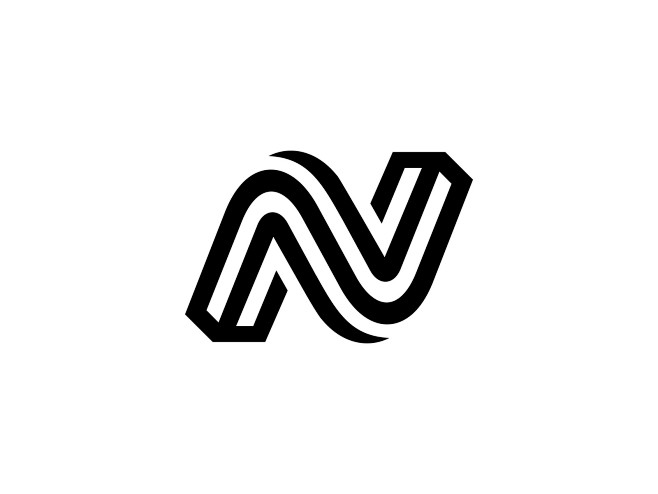 N Lettermark Logo de...