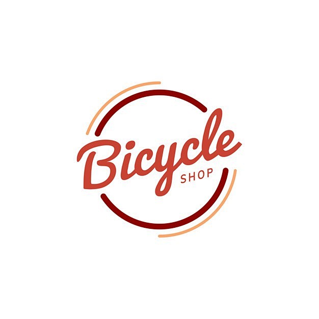 自行车商店标志logo设计矢量图设计素材
