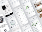 Smart Home App app design clean discover light mobile mobile app mobile app design remote control smart smart device smart home smartapp trend ui uiux ux weather