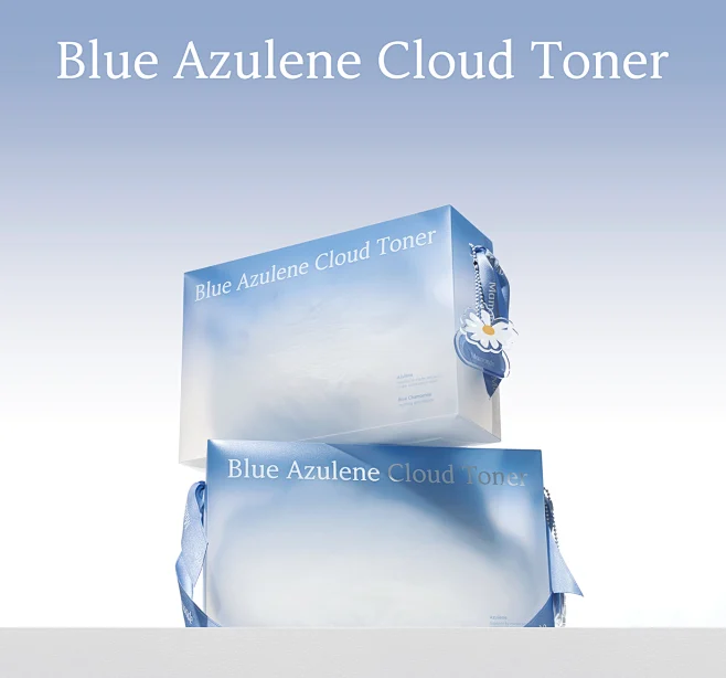 Toner skincare cosmetics beauty Packaging cloud SKY press kit HEAZ ...
